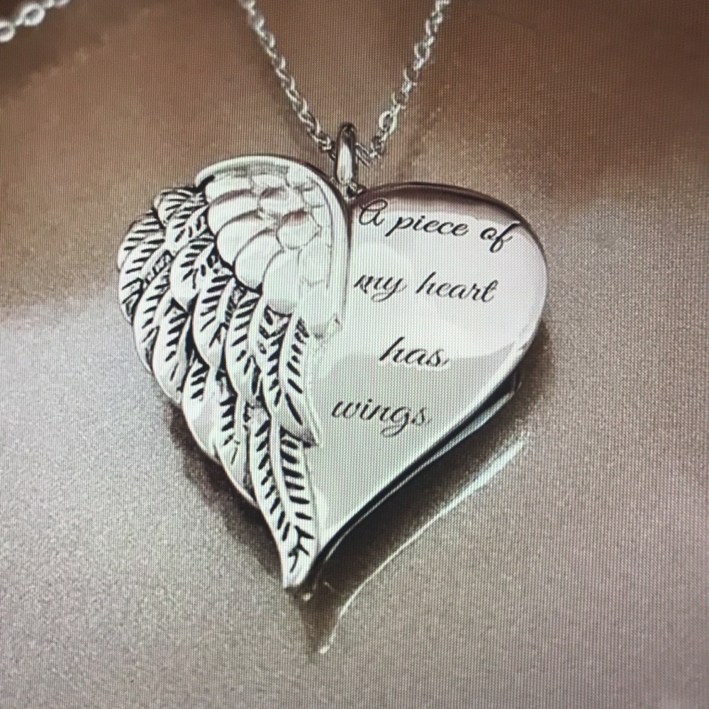 Necklace Angel Wing “piece of my 💕is in he… - Picture 2 of 3